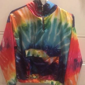 Rainbow rain jacket
